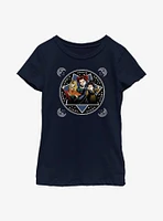 Disney Hocus Pocus Sanderson Sisters Cartoon Style Youth Girls T-Shirt