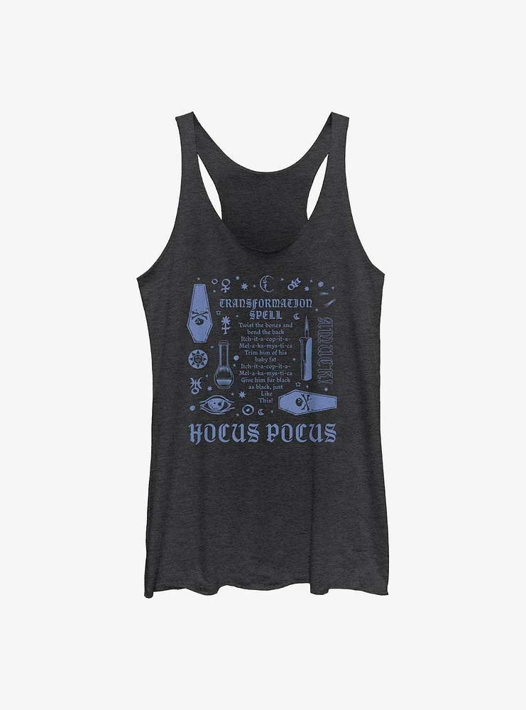 Disney Hocus Pocus Transformation Spell Lyrics Womens Tank Top