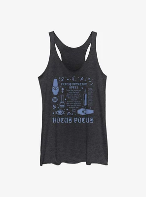Disney Hocus Pocus Transformation Spell Lyrics Womens Tank Top
