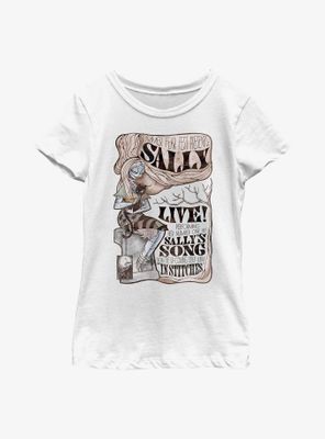 Disney The Nightmare Before Christmas Fest Sally Watercolor Youth Girls T-Shirt