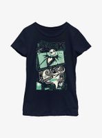 Disney The Nightmare Before Christmas Jack & Zero Fear Fest Poster Youth Girls T-Shirt