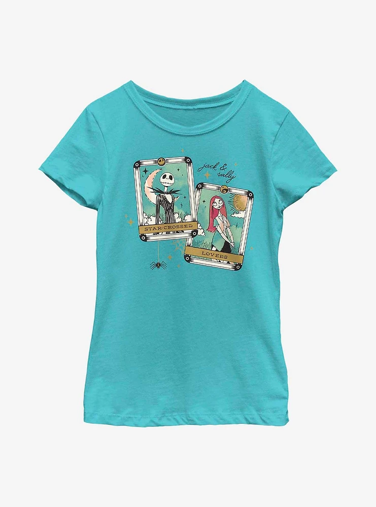 Disney The Nightmare Before Christmas Tarot Cards Youth Girls T-Shirt