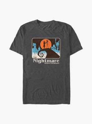 Disney The Nightmare Before Christmas Retro Jack & Sally Scene  T-Shirt