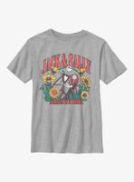 Disney The Nightmare Before Christmas Jack And Sally Floral Youth T-Shirt
