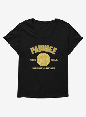 Parks And Recreation Pawnee Non-Essential Employee Womens T-Shirt Plus