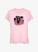 Marvel She-Hulk: Attorney At Law Palm Trees Girls T-Shirt