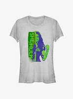 Marvel She-Hulk: Attorney At Law Silhouette Girls T-Shirt