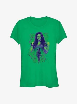 Marvel She-Hulk: Attorney At Law Transformation Girls T-Shirt