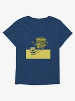 SpongeBob SquarePants Shadow Typography Girls T-Shirt Plus