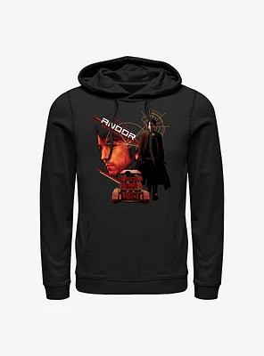 Star Wars Andor Caspian And B2EMO Information Hoodie