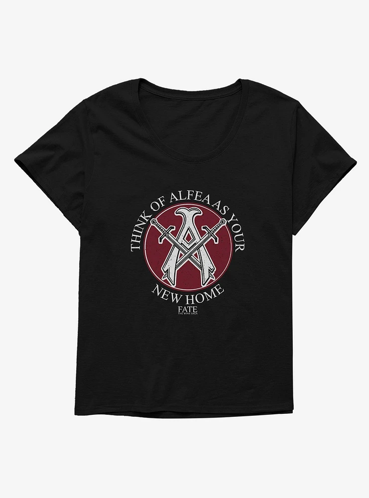 Fate: The Winx Saga Alfea Speckled Logo Girls T-Shirt Plus
