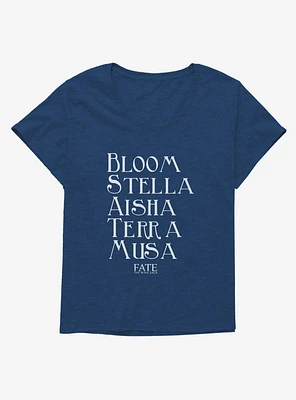 Fate: The Winx Saga Names Girls T-Shirt Plus