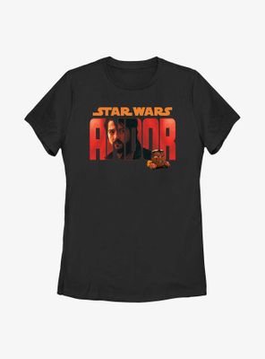 Star Wars Andor Portrait Name Fill Womens T-Shirt