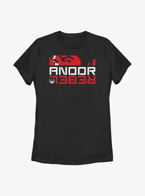 Star Wars Andor Rebel Panel Womens T-Shirt
