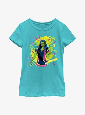 Marvel She-Hulk Graffiti Youth Girls T-Shirt