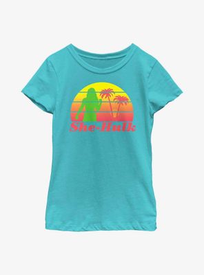 Marvel She-Hulk Retro Sunset Youth Girls T-Shirt