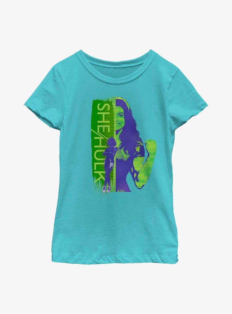 Marvel She-Hulk Silhouette Youth Girls T-Shirt