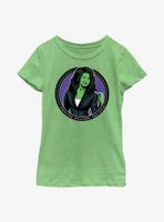 Marvel She-Hulk Jennifer Walters Circle Badge Youth Girls T-Shirt