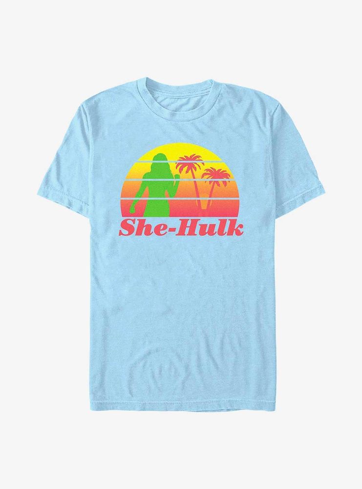 Marvel She-Hulk Retro Sunset T-Shirt