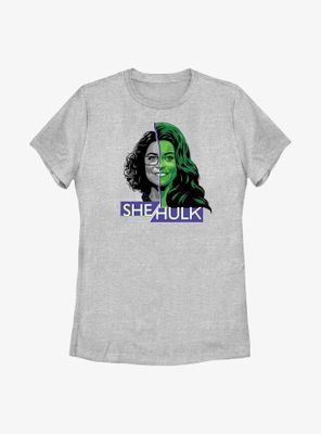 Marvel She-Hulk Face Split Womens T-Shirt