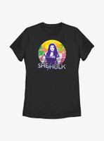 Marvel She-Hulk Icon Retro Sunset Womens T-Shirt