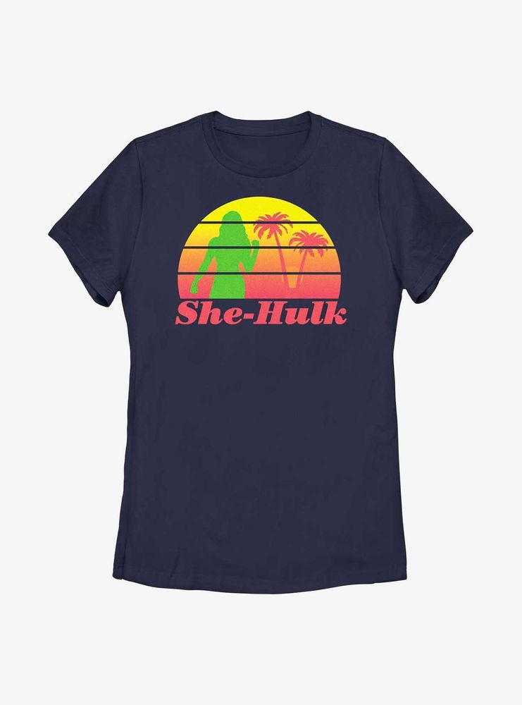 Marvel She-Hulk Retro Sunset Womens T-Shirt