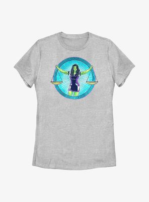 Marvel She-Hulk Superhuman Law Division Badge Womens T-Shirt