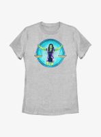 Marvel She-Hulk Superhuman Law Division Badge Womens T-Shirt