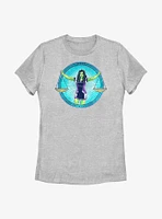 Marvel She-Hulk Superhuman Law Division Badge Womens T-Shirt