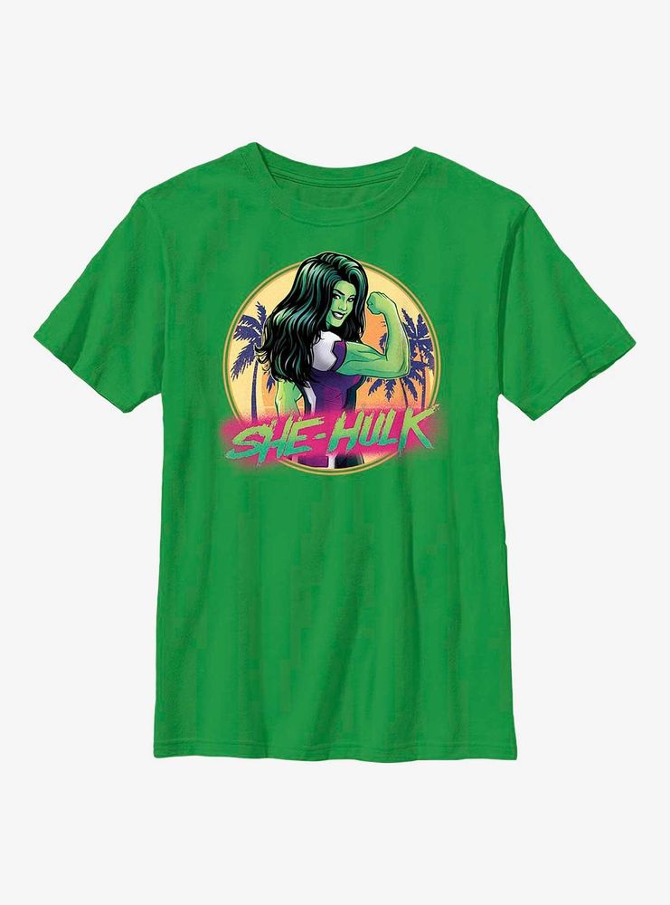 Marvel She-Hulk Beach Badge Youth T-Shirt