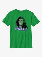 Marvel She-Hulk Face Split Youth T-Shirt