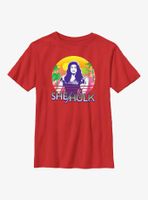 Marvel She-Hulk Icon Retro Sunset Youth T-Shirt