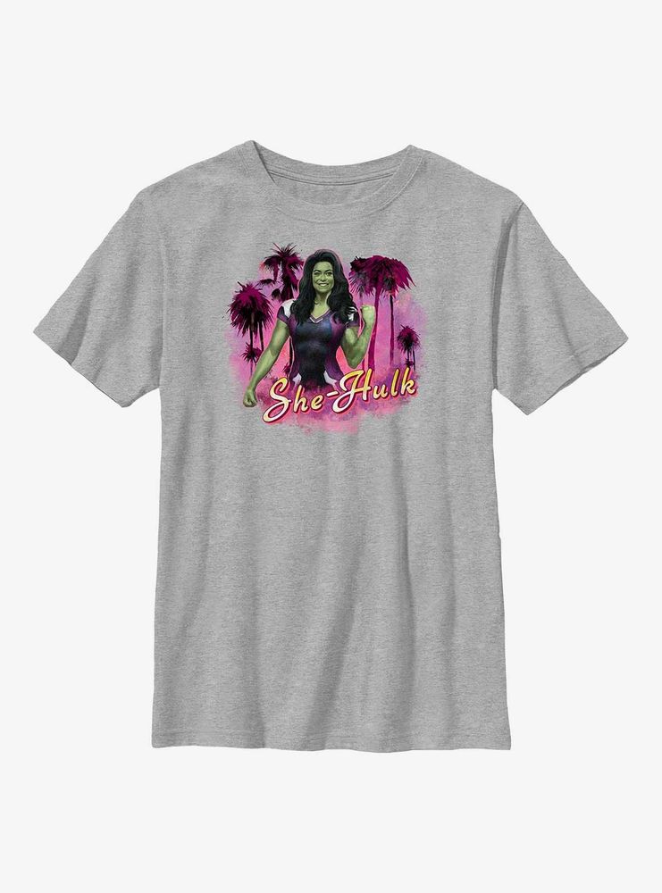 Marvel She-Hulk Palm Trees Youth T-Shirt