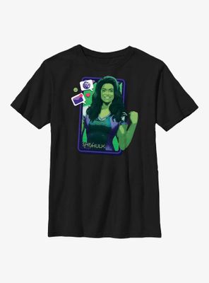 Marvel She-Hulk Phone Screen Youth T-Shirt