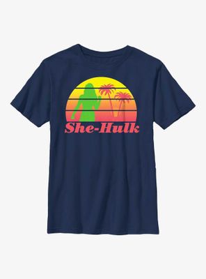 Marvel She-Hulk Retro Sunset Youth T-Shirt