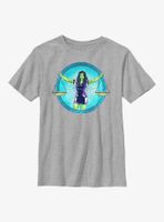 Marvel She-Hulk Superhuman Law Division Badge Youth T-Shirt