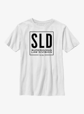 Marvel She-Hulk Superhuman Law Division Logo Youth T-Shirt