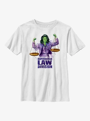 Marvel She-Hulk Superhuman Law Scales Youth T-Shirt