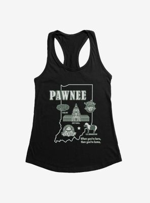 Parks And Recreation Pawnee Map Womens Tank Top