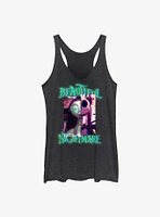 The Nightmare Before Christmas Jack & Sally Glitchy Beautiful Girls Tank Top