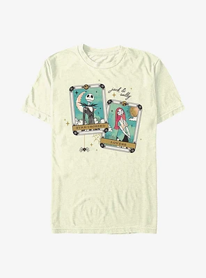 Disney The Nightmare Before Christmas Jack and Sally Tarot Cards T-Shirt