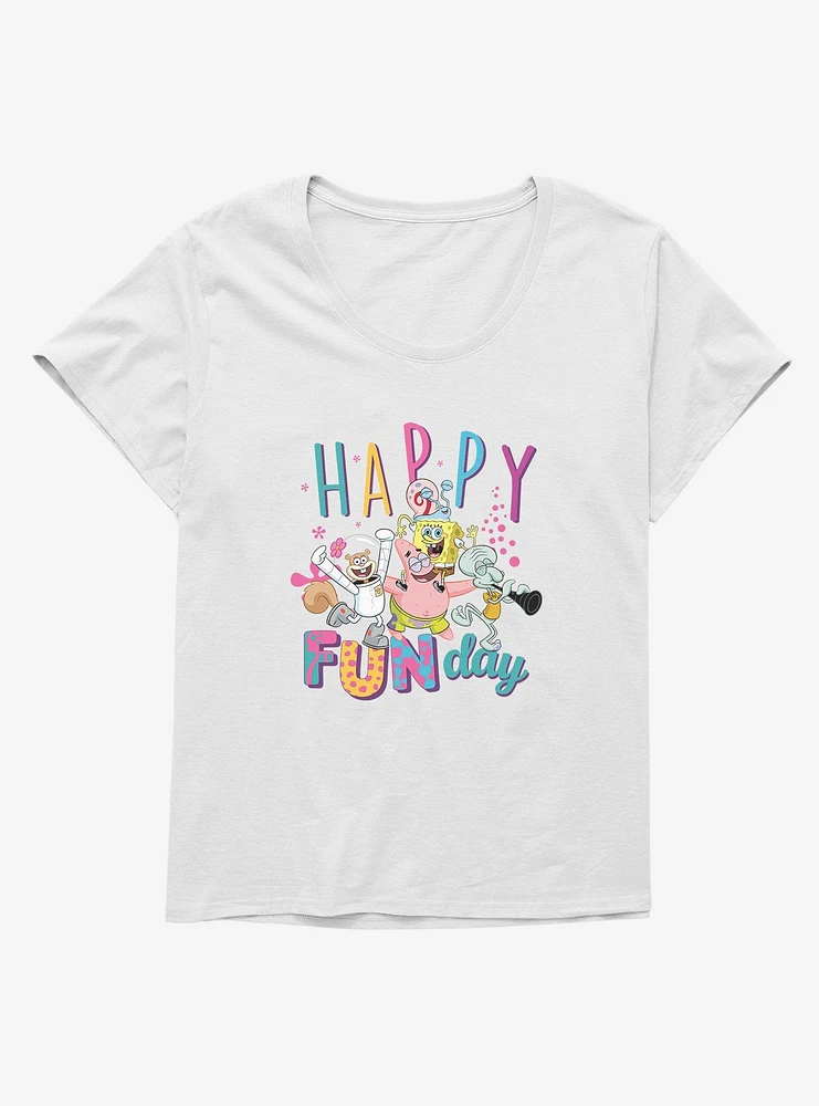 SpongeBob SquarePants Happy Fun Day Girls T-Shirt Plus