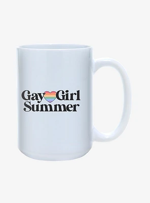 Gay Girl Summer Pride Mug 15oz