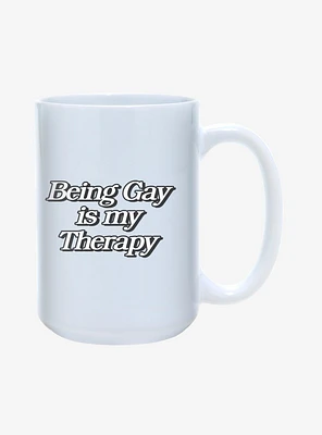 Being Gay Is My Therapy Pride Mug 15oz