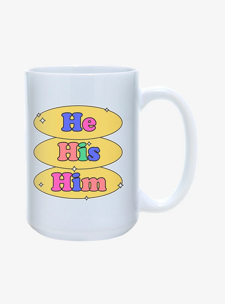 He His Him Pronouns Pride Mug 15oz