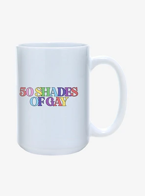 50 Shades of Gay Pride Mug 15oz