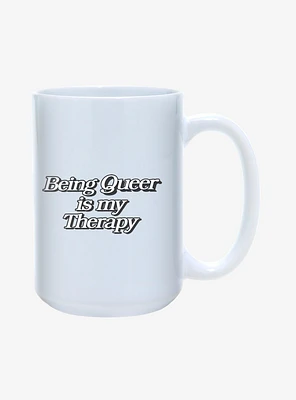 Being Queer Is My Therapy Pride Mug 15oz