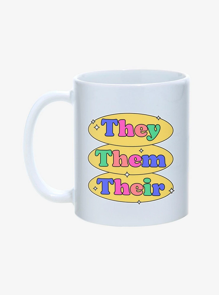 They Them Their Pronouns Pride Mug 11oz