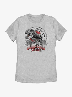 Jurassic Park Life Finds A Way Womens T-Shirt