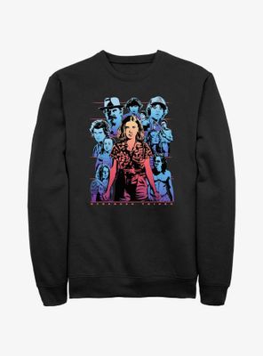 Stranger Things Neon Group Sweatshirt